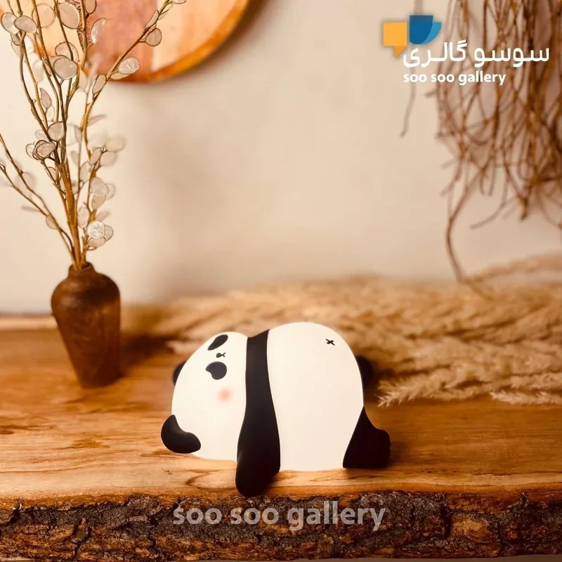 چراغ خواب پاندا شکم گنده سیلیکونی (Lying panda)