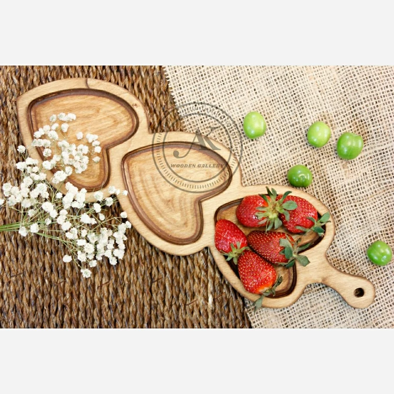 ظرف چوبی، اردو خوری 3قلب راکتی