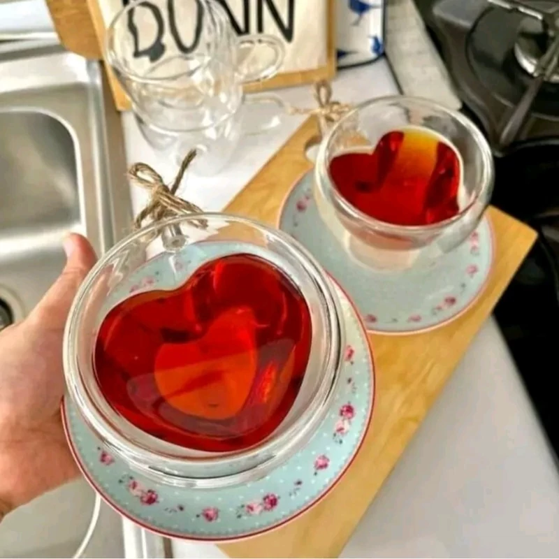 ماگ دوجداره قلبی