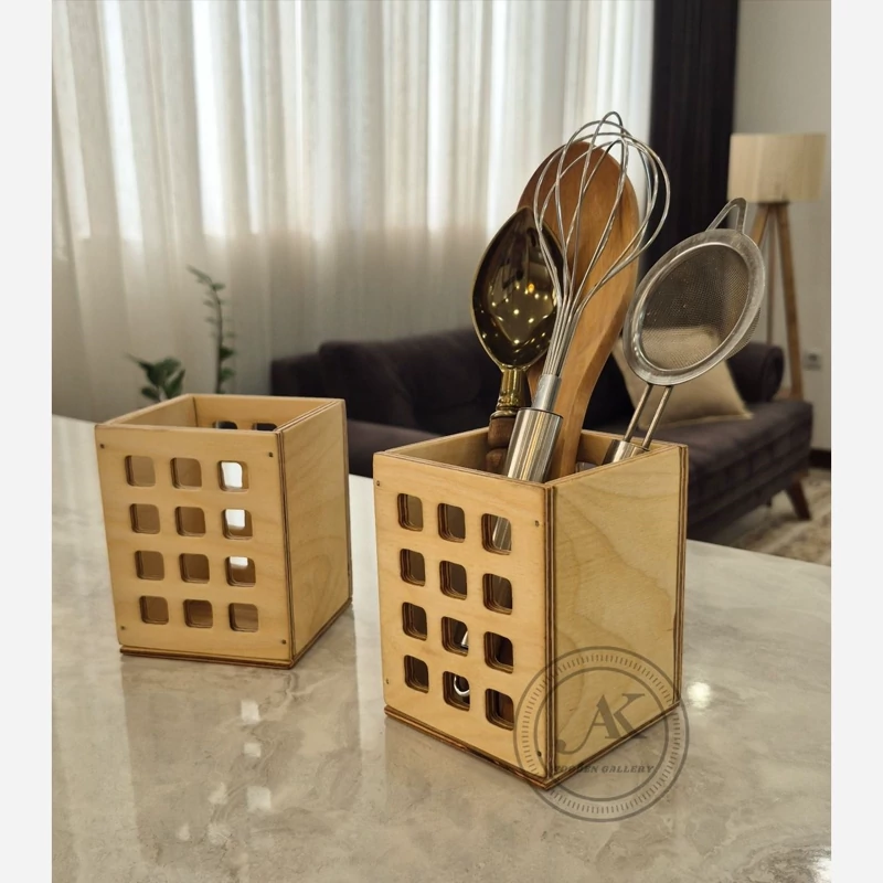 باکس تک چوبی جاقاشق چنگال c