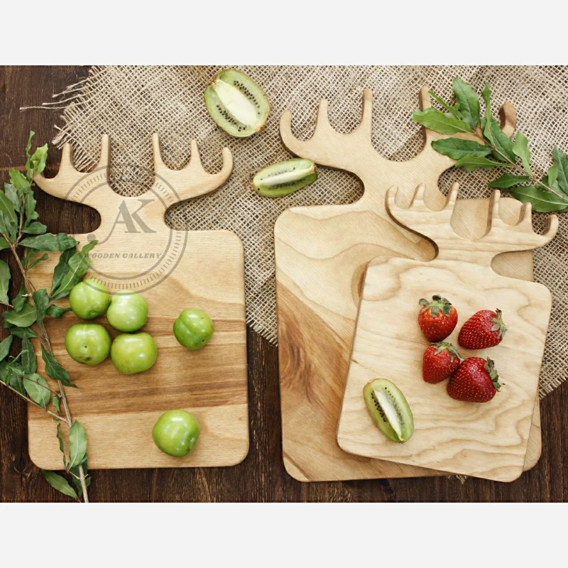 ست تخته سرو گوزنی چوبی 3سایزA