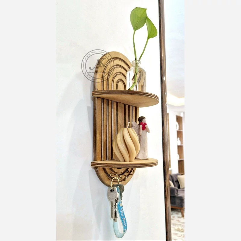 جاکلیدی چوبی شلف چوبی AK