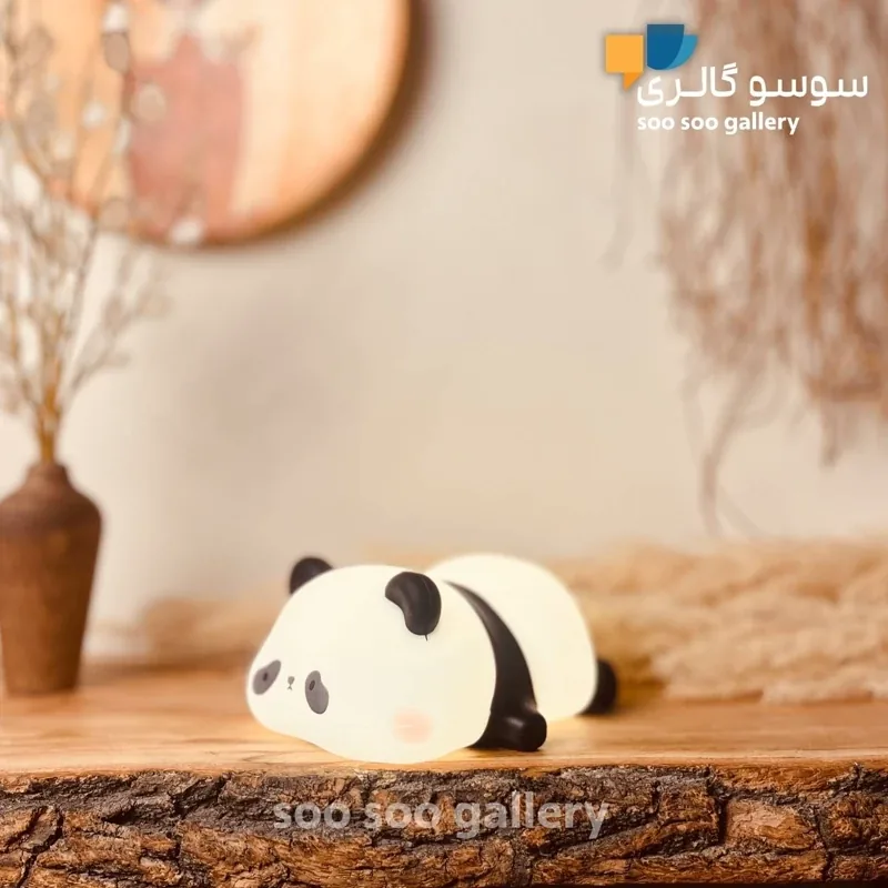 چراغ خواب پاندا دمر سیلیکونی (چندرنگ)