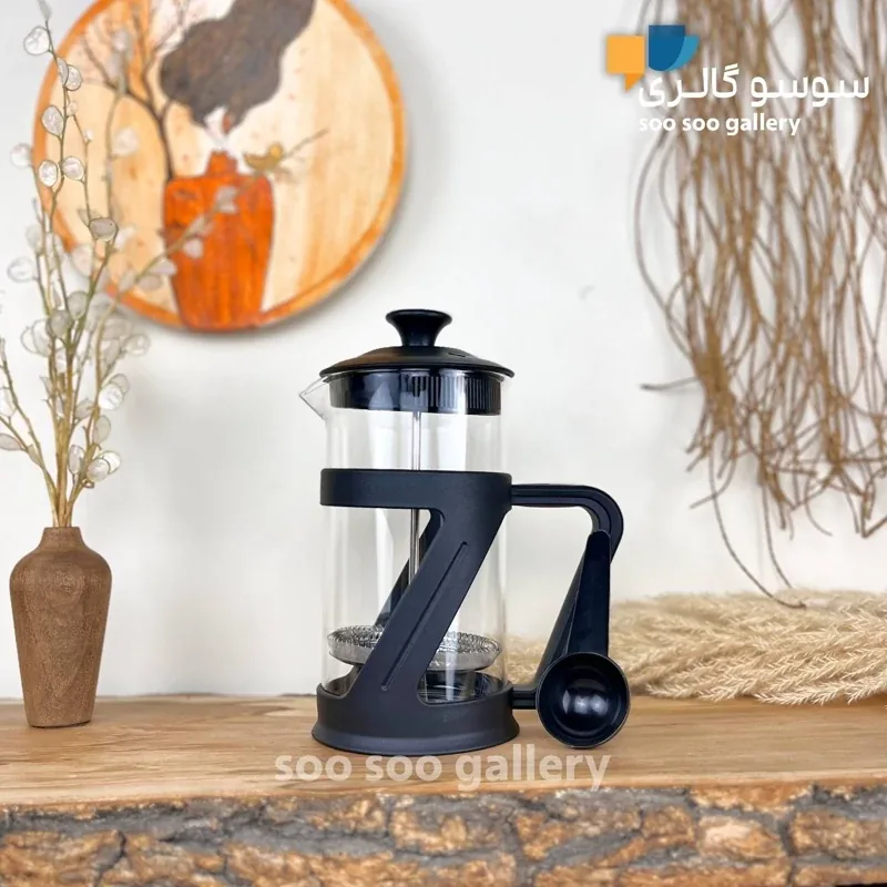 فرنچ پرس گرین بانک 600 میلی لیتر طرح Z