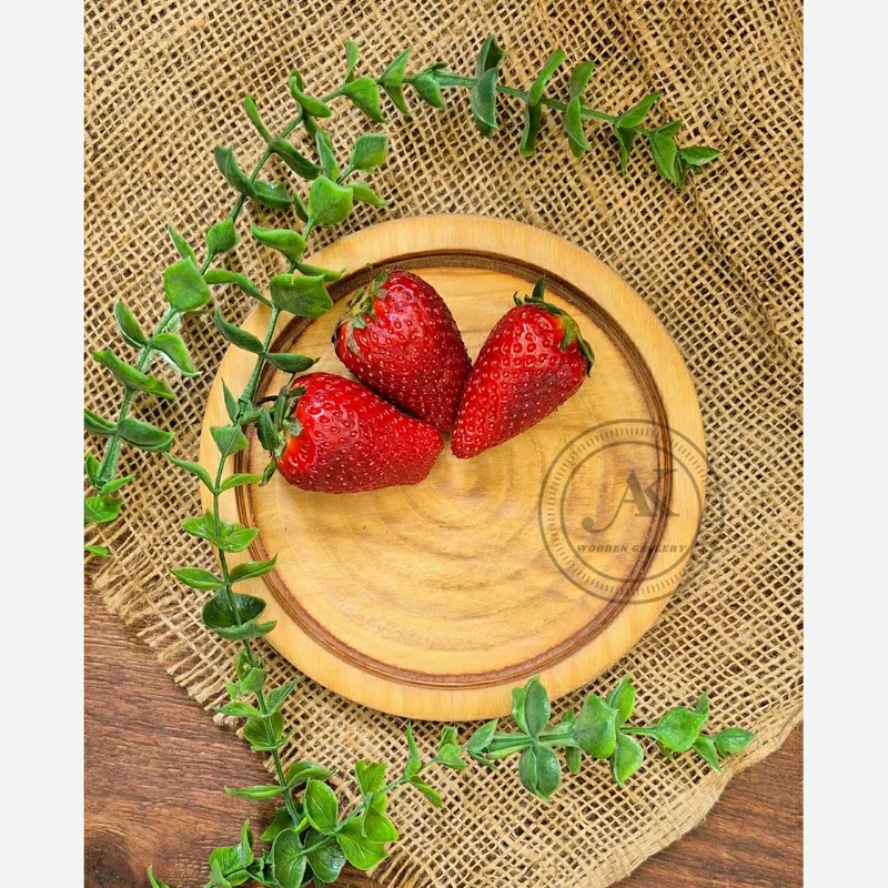 پیش دستی گرد چوبی