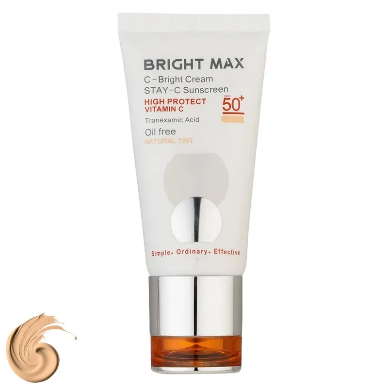 کرم ضد آفتاب سی برایت SPF50 برایت مکس با پوشش بژ طبیعی - تصویر ۳