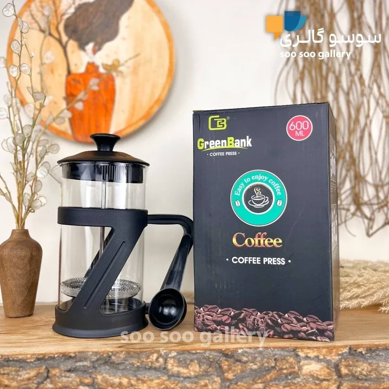 فرنچ پرس گرین بانک 600 میلی لیتر طرح Z - تصویر ۲