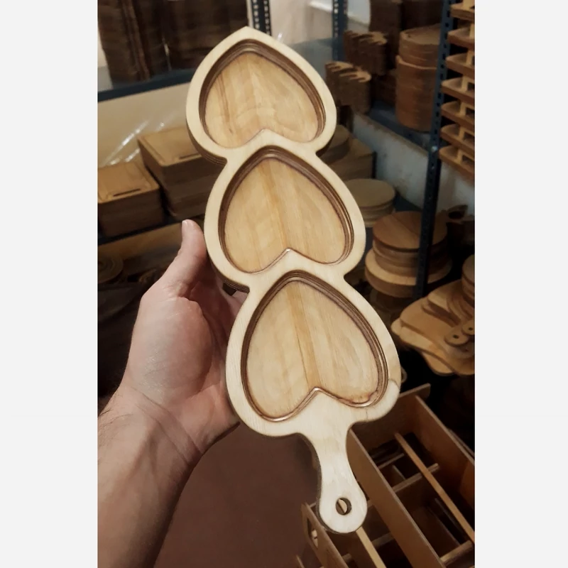 ظرف چوبی، اردو خوری 3قلب راکتی - تصویر ۲