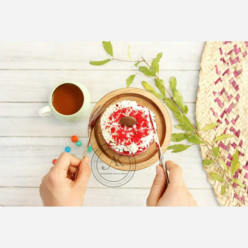 پیش دستی گرد چوبی - تصویر ۲