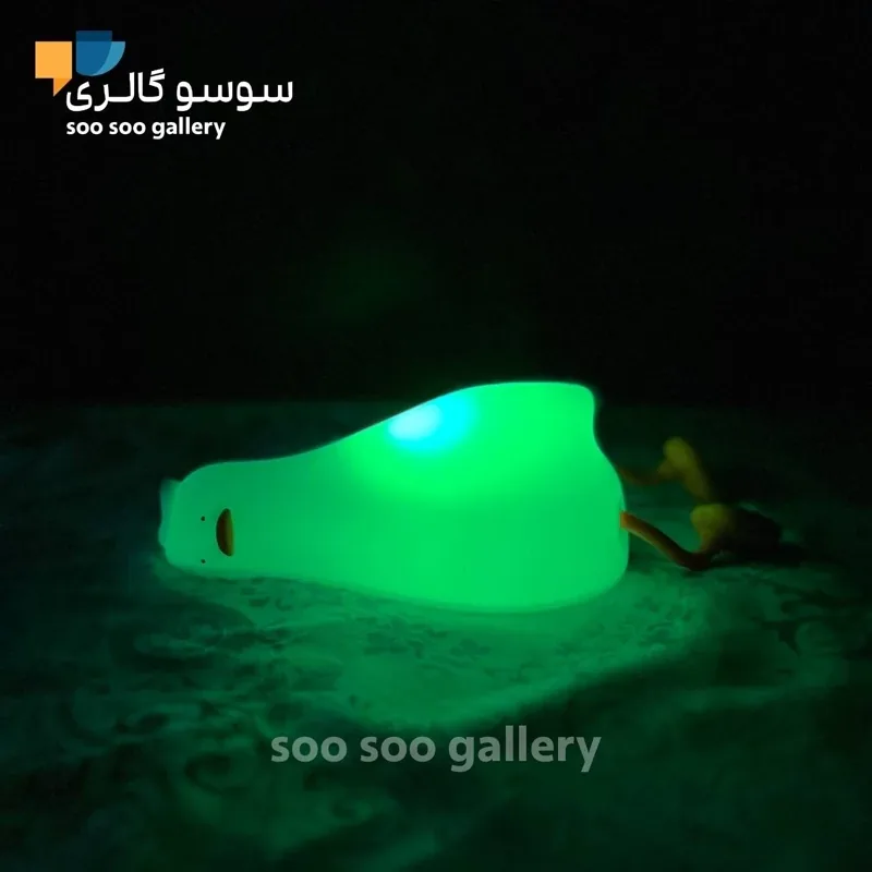 چراغ خواب اردک خوابیده سیلیکونی (چند رنگ) - تصویر ۲