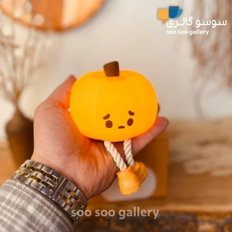 چراغ خواب کدو حلوایی کوچولو سیلیکونی - تصویر ۲