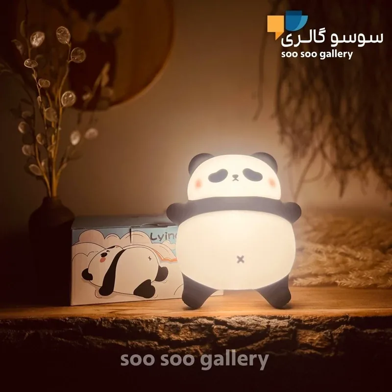 چراغ خواب پاندا شکم گنده سیلیکونی (Lying panda) - تصویر ۲