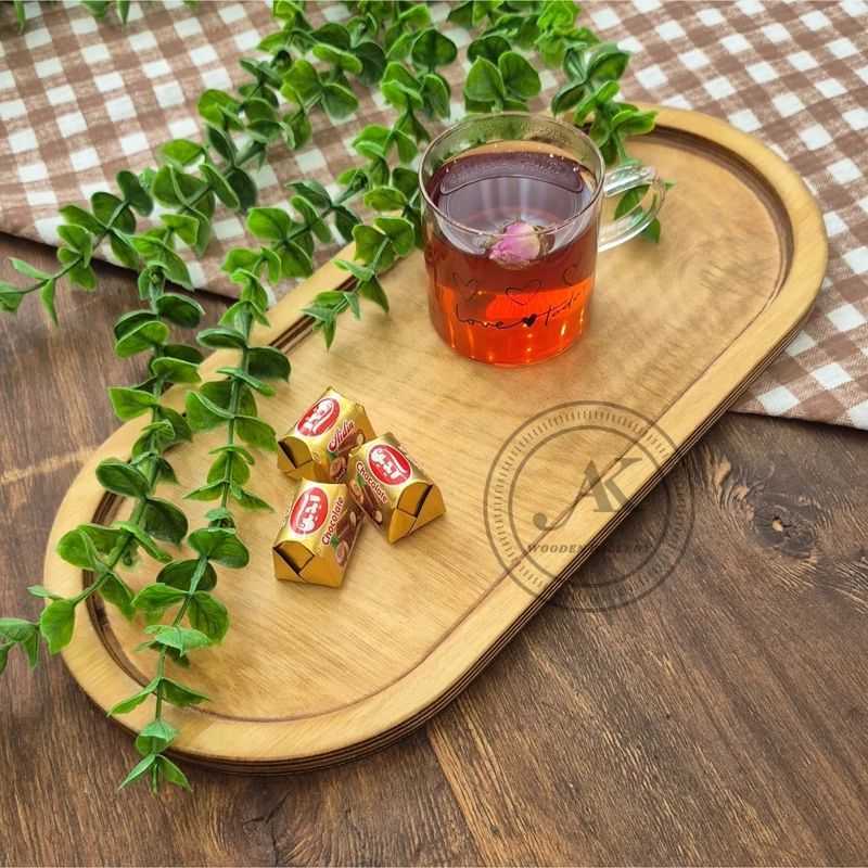 ظرف چوبی رولت خوری بیضی - تصویر ۳