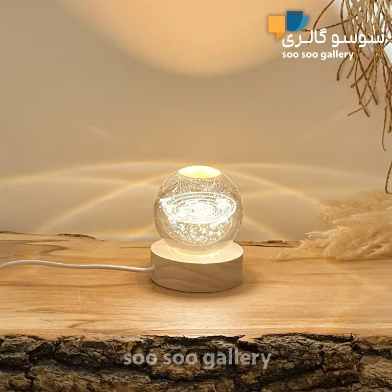 گوی کریستال منظومه شمسی قطر 6 سانتی متر - تصویر ۳