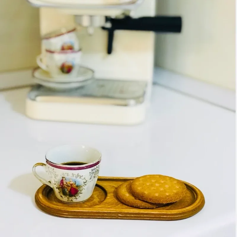 زیر لیوانی چوبی طرح بیضی مدل لوسی - تصویر ۳