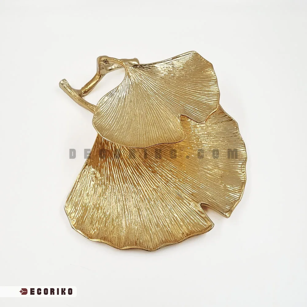 شیرینی خوری دو طبقه مدل برگ Ginko Leaf - تصویر ۴