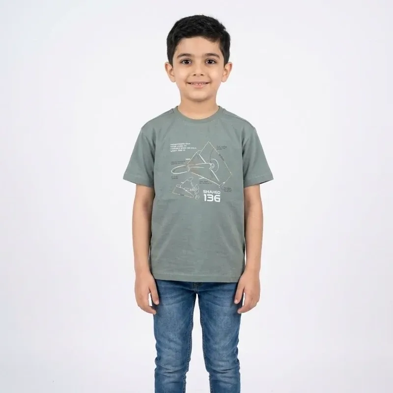 تیشرت پسرانه با طرح پهپاد شاهد 136 - تصویر ۸