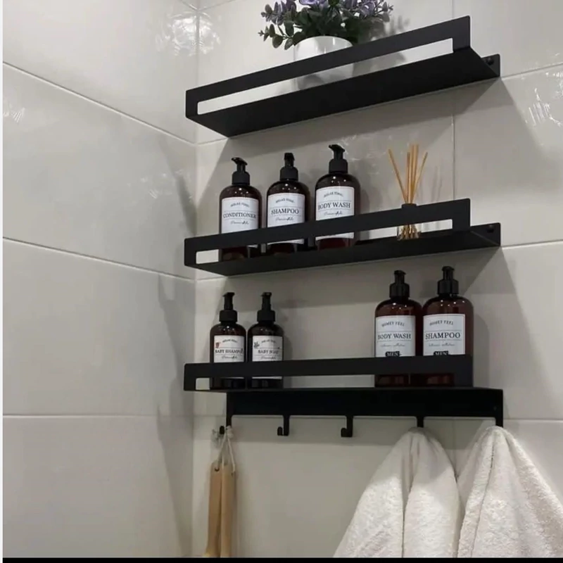 شلف دیواری جا حوله ای حمام و سرویس بهداشتی - تصویر ۵