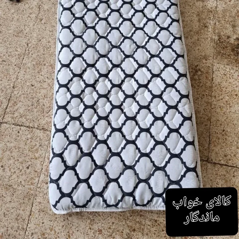 تشک مسافرتی تشک مهمان زیپ خور و پنبه دوزی شده همراه با کاور - تصویر ۵