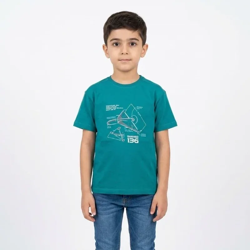 تیشرت پسرانه با طرح پهپاد شاهد 136 - تصویر ۷