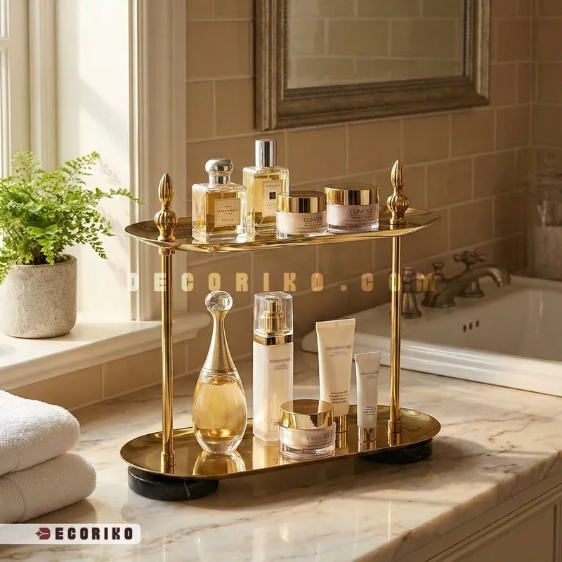 استند نظم دهنده لوازم آرایشی و عطر دو طبقه نووا