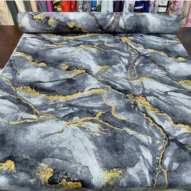 پارچه ملافه ای،پارچه ملحفه ای عرض240 سانت پارچه ملافه ای طرح شکوفه جنس پیگمنت بدون رنگدهی و آبرفت در طرح های مختلف - تصویر ۳