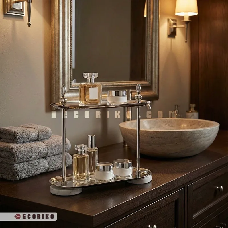 استند نظم دهنده لوازم آرایشی و عطر دو طبقه نووا - تصویر ۲